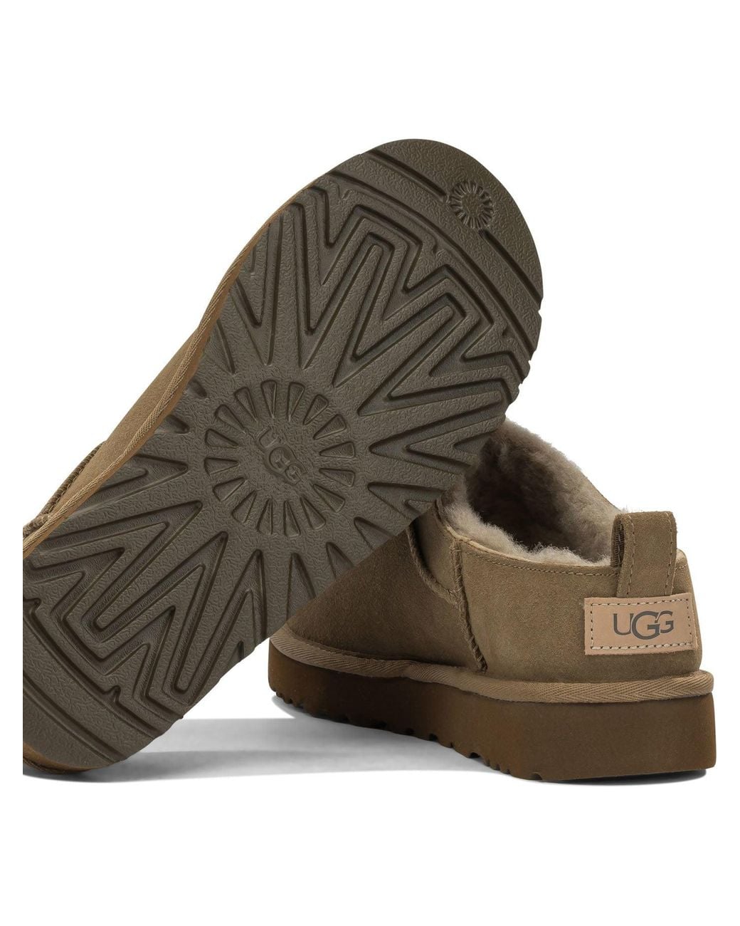 Ugg Brown "Classic Micro" Pull-On Ankle Boots
