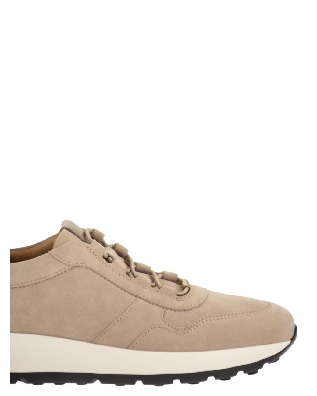 Tod's Brown Goatskin Suede Sneakers