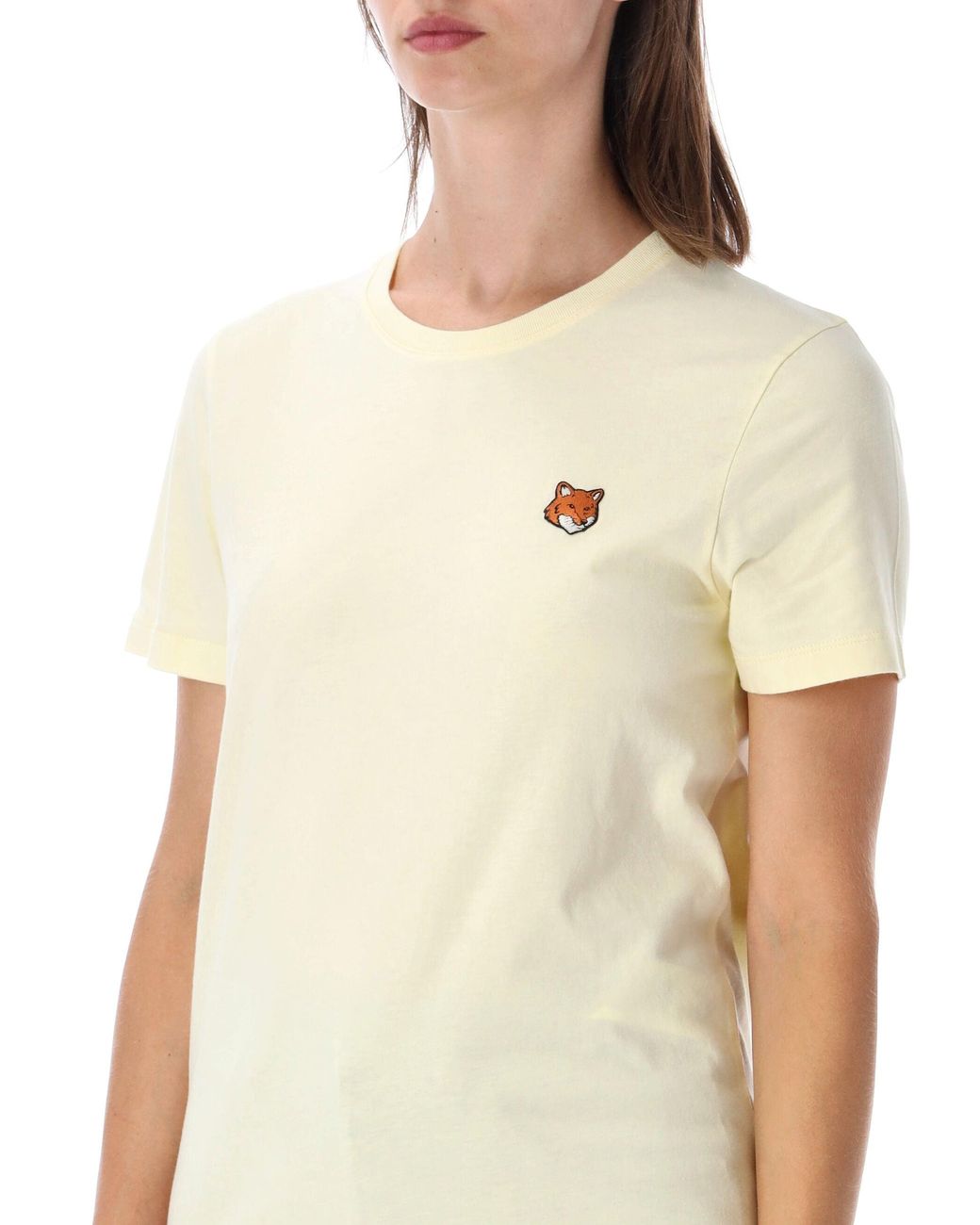 Maison Kitsuné Blue Cotton Fox Patch T-Shirt