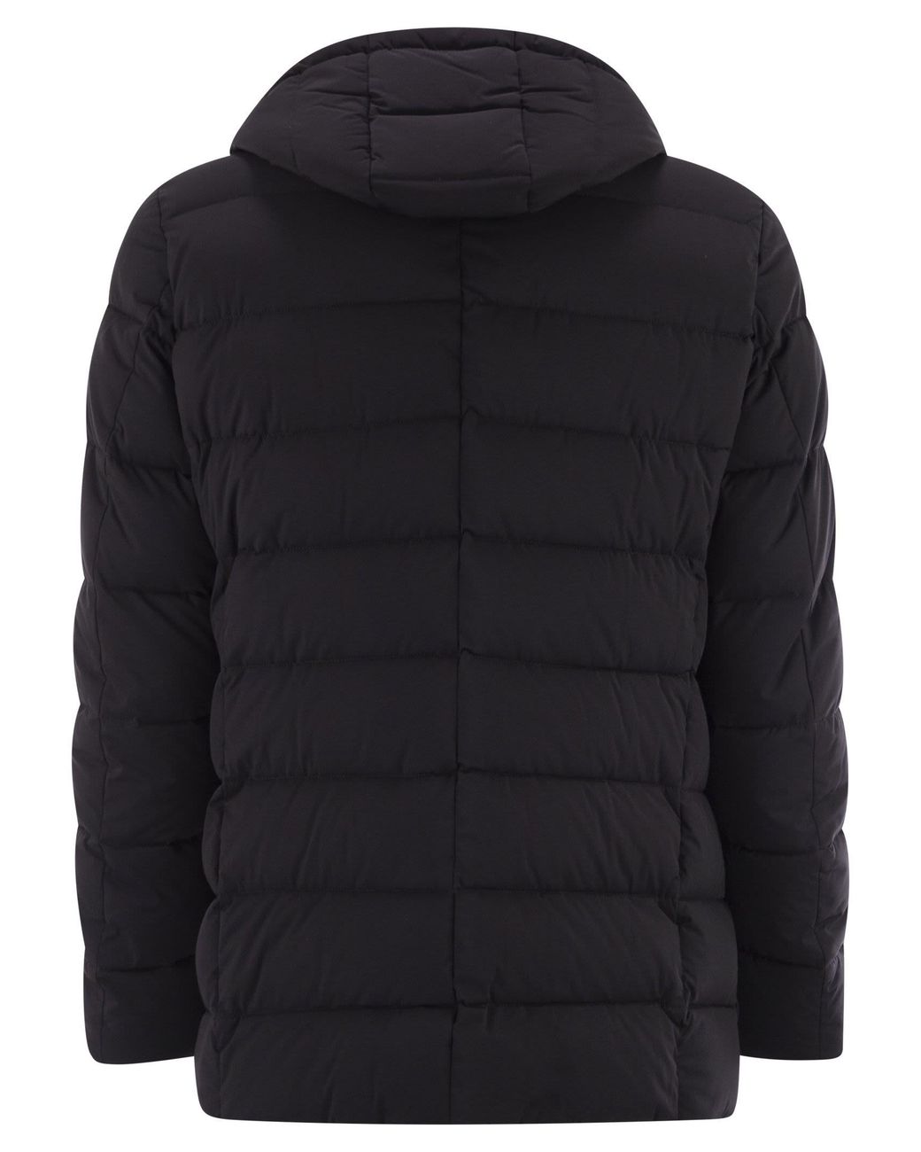 Moorer Black Florio Kn Double Breasted Down Jacket for men