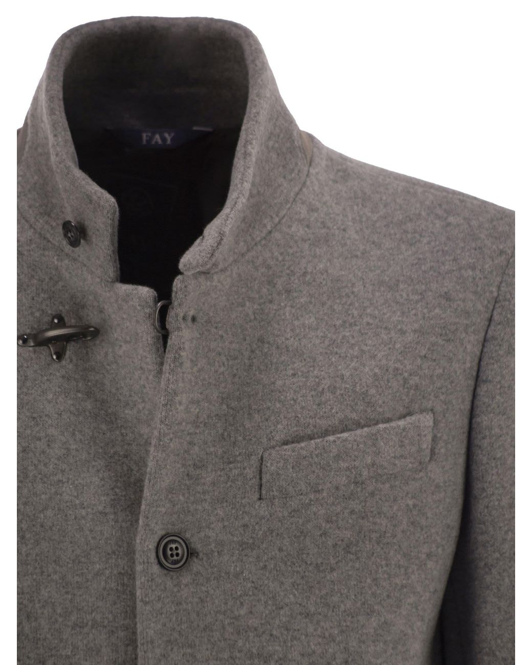 Fay Gray Wool Pea Coat for men