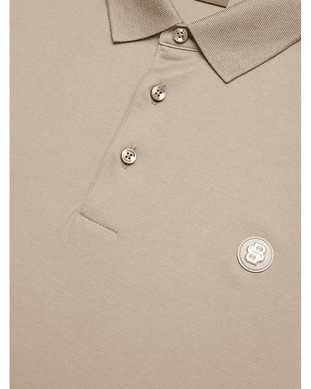 Boss Natural Cotton Polo Shirt With Logo for men