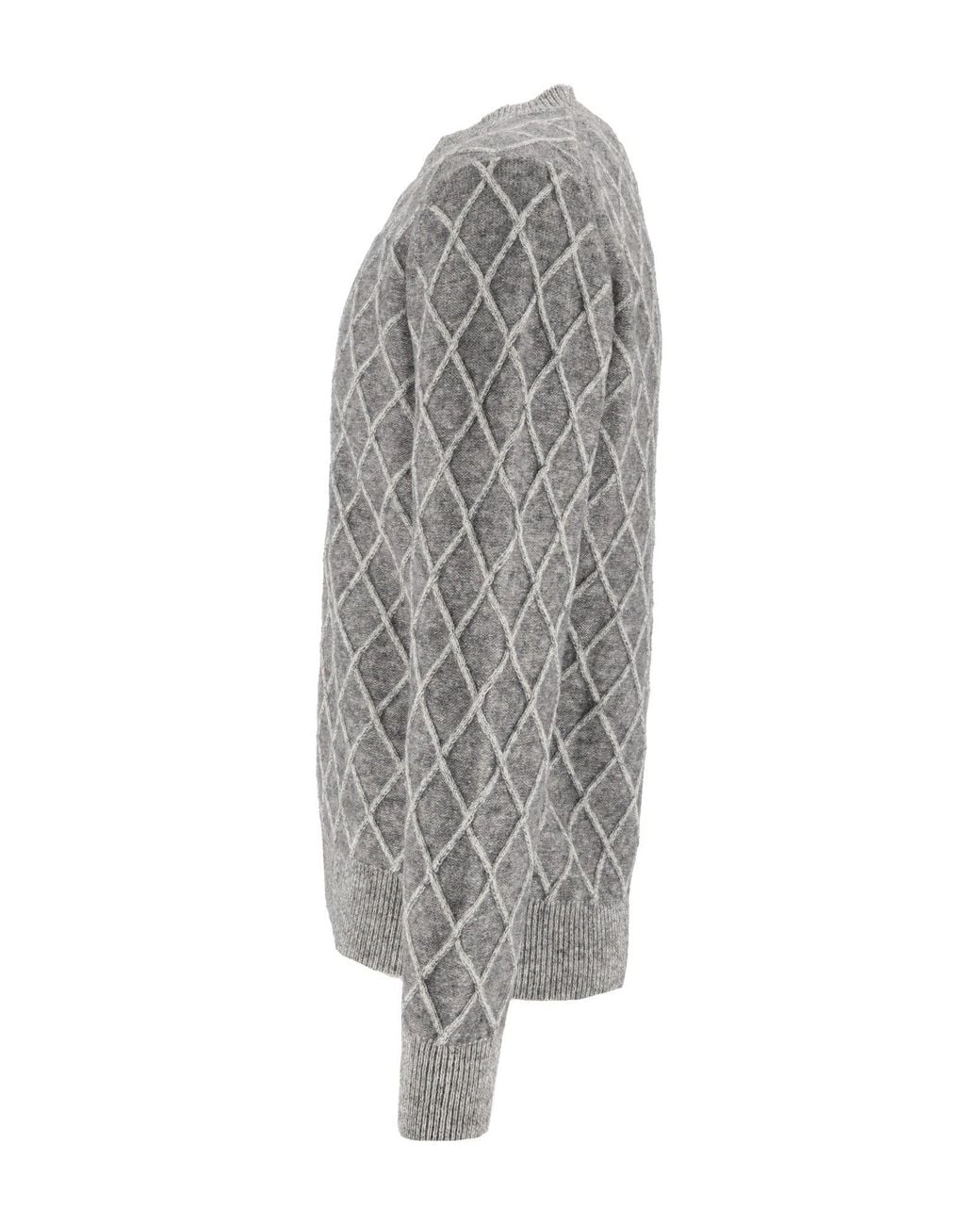 Ballantyne Gray R Neck Pullover