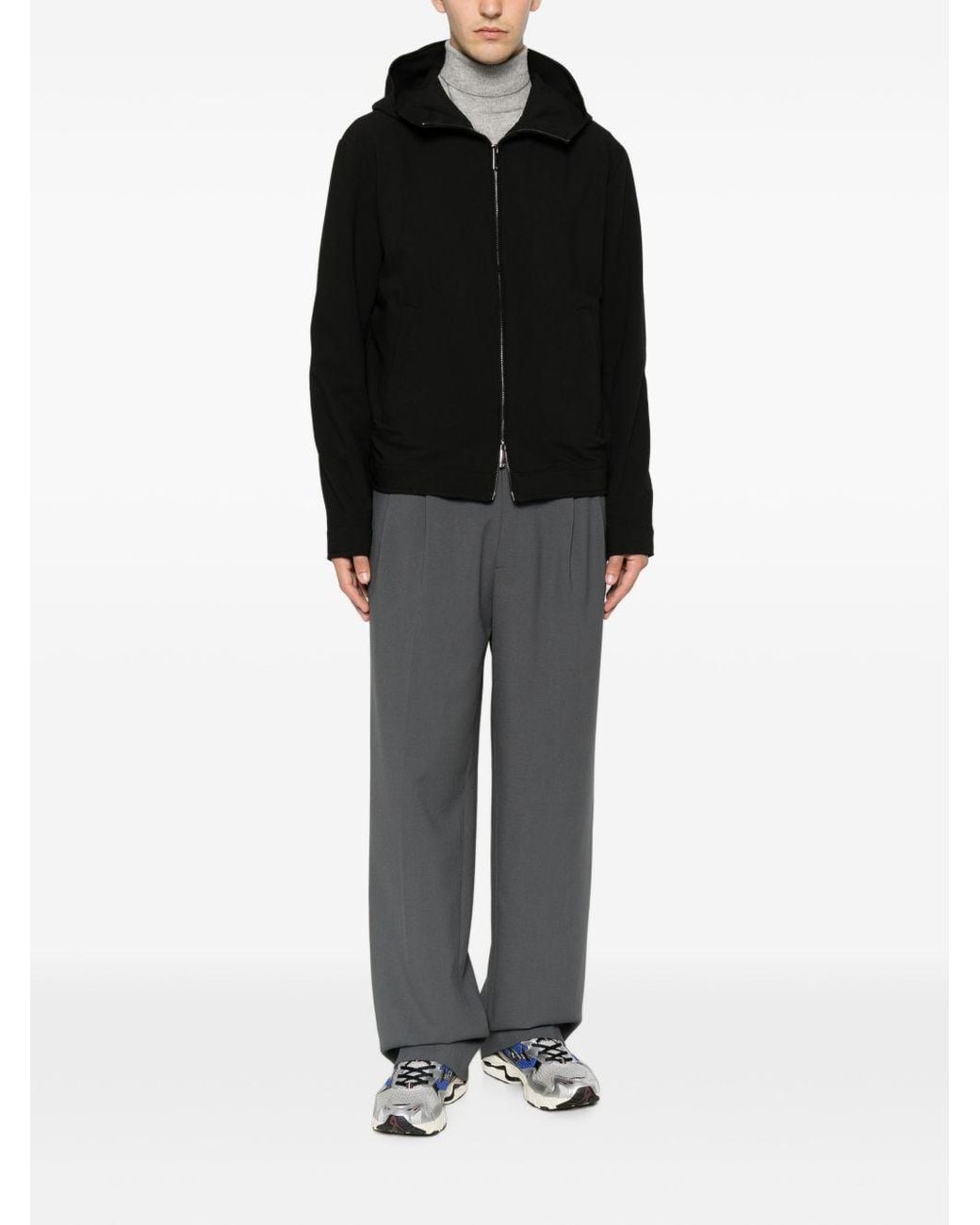 Emporio Armani Black Nylon Blouson Jacket