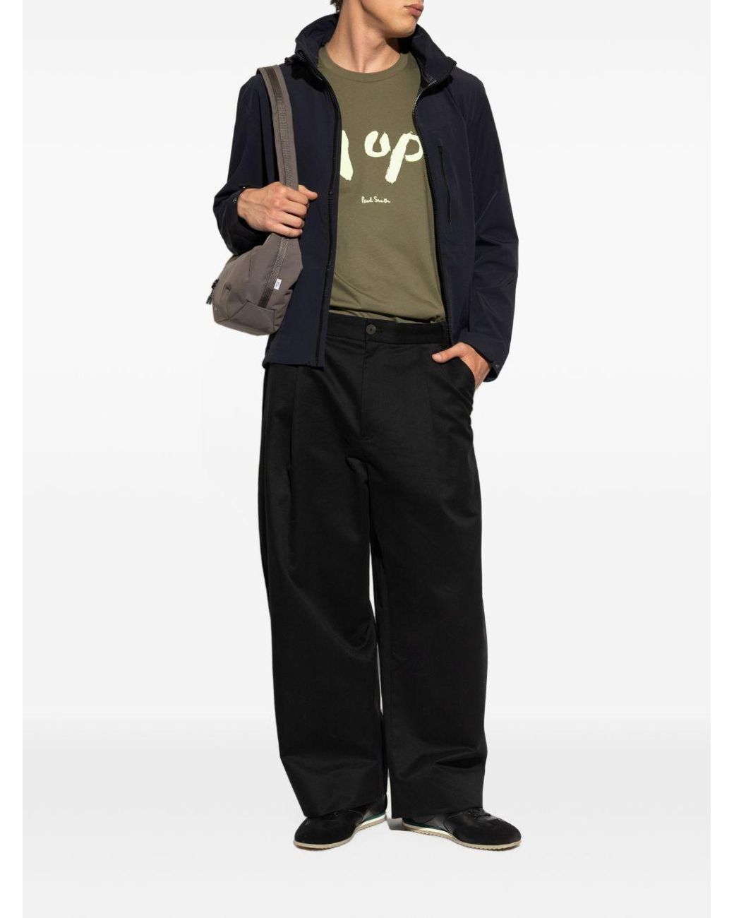 Paul Smith Blue Nylon Blouson Jacket for men