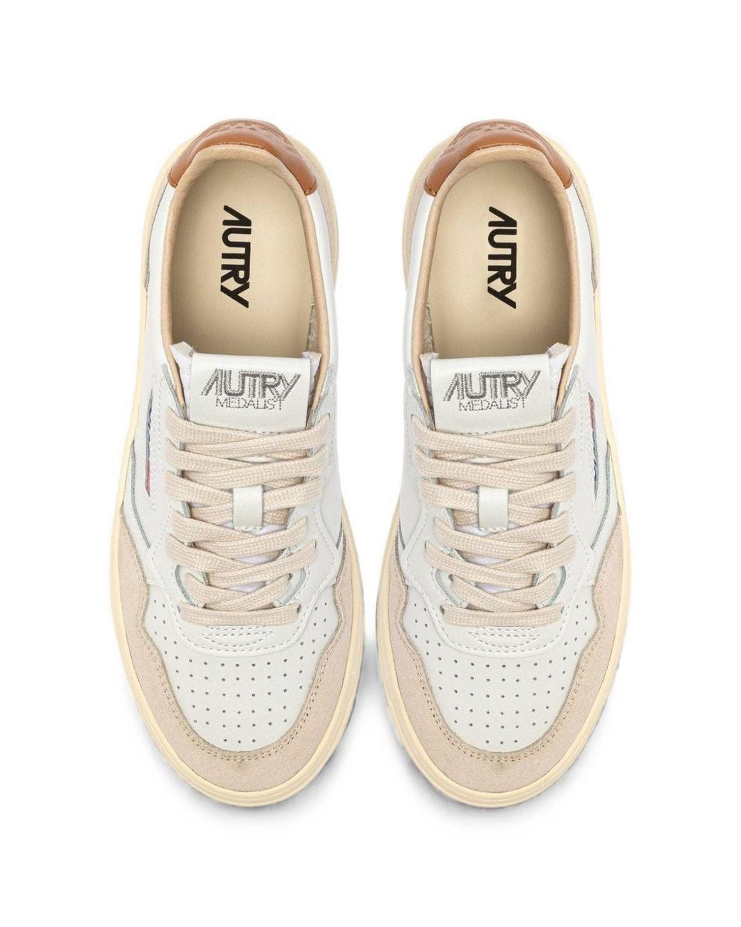 Autry White Medialist Low Sneakers