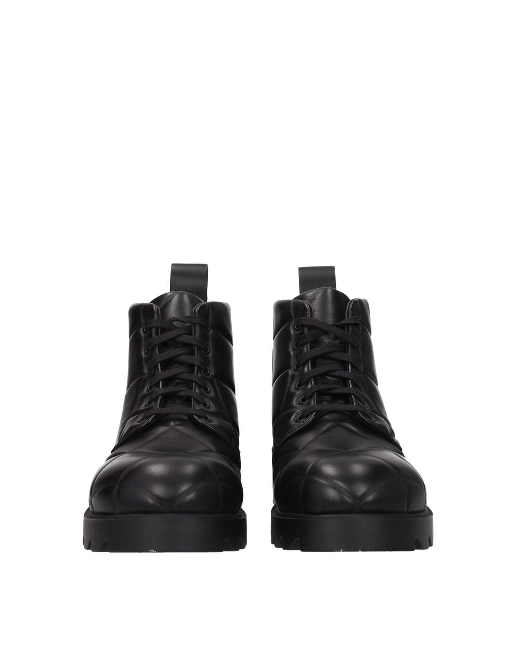 Bottega Veneta Black Stivaletti Uomo Pelle Nero for men