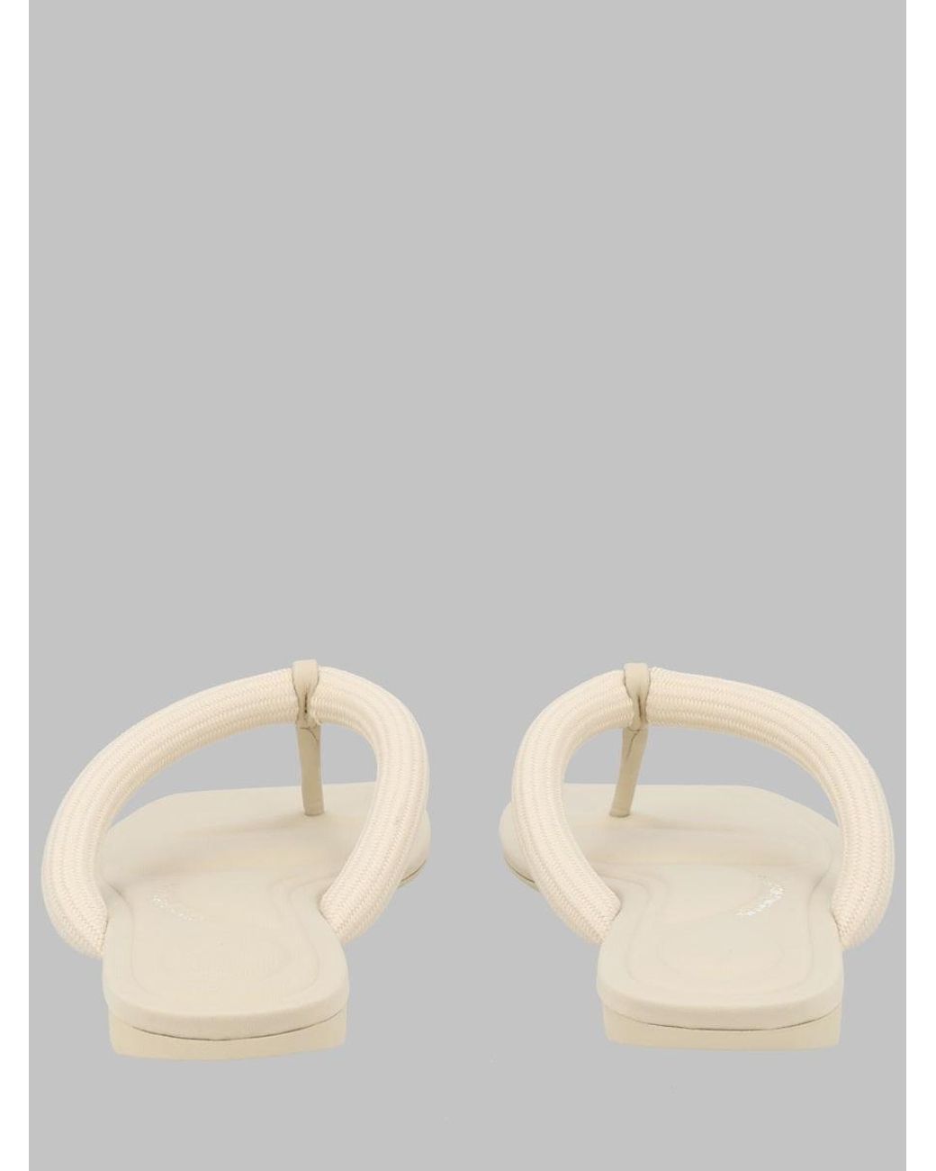 Alexander Wang Natural Thong Sandals Jenna Tubular Polyester