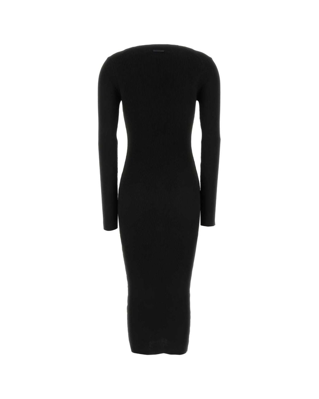 Fear Of God Black Rib Long Sleeve Dress