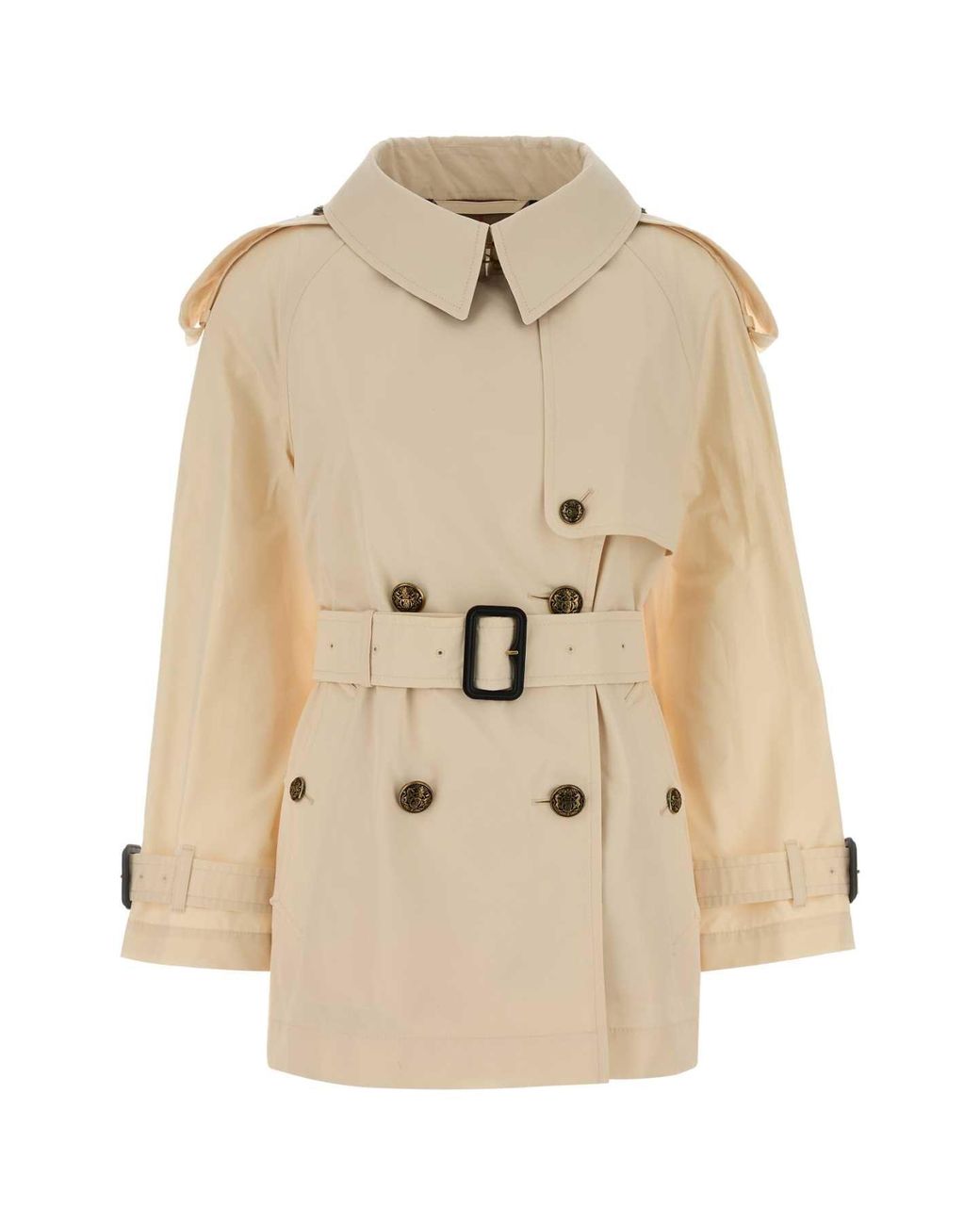Burberry Natural Ivory Cotton Fitzrovia Trench Coat