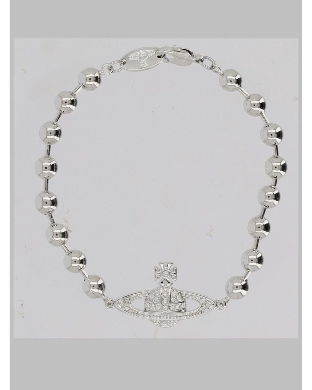 Vivienne Westwood Gray Braccuale "Thames" Con Orb Mini