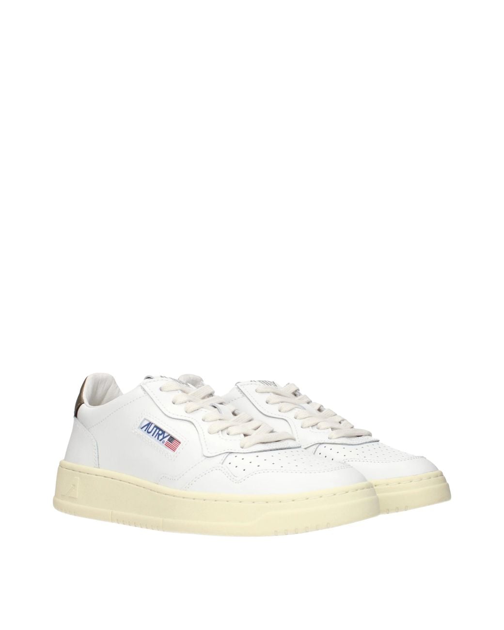 Autry White Sneakers Medalist Low/Chocolate