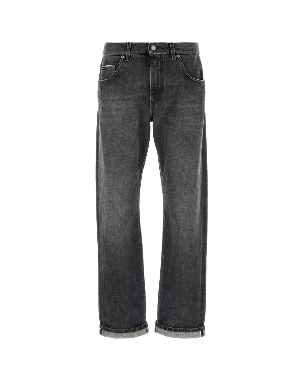 パンツ dolce&gabbana straight denim pants black Dolce & Gabbana Straight Jeans in Black for Men | Lyst UK