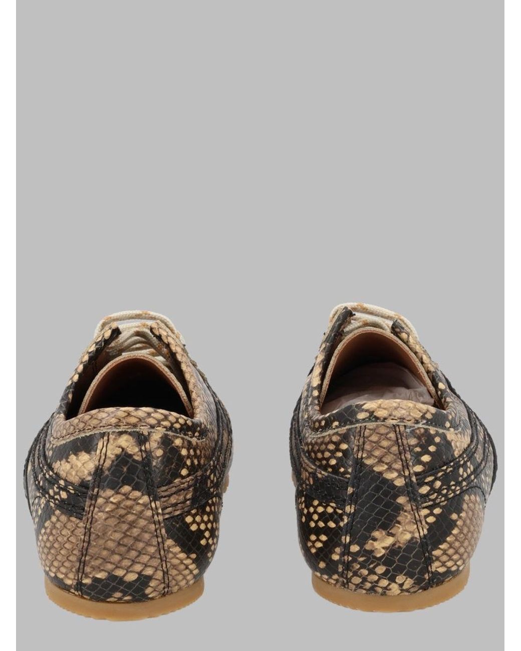 Dries Van Noten Metallic Animal Print Sneakers