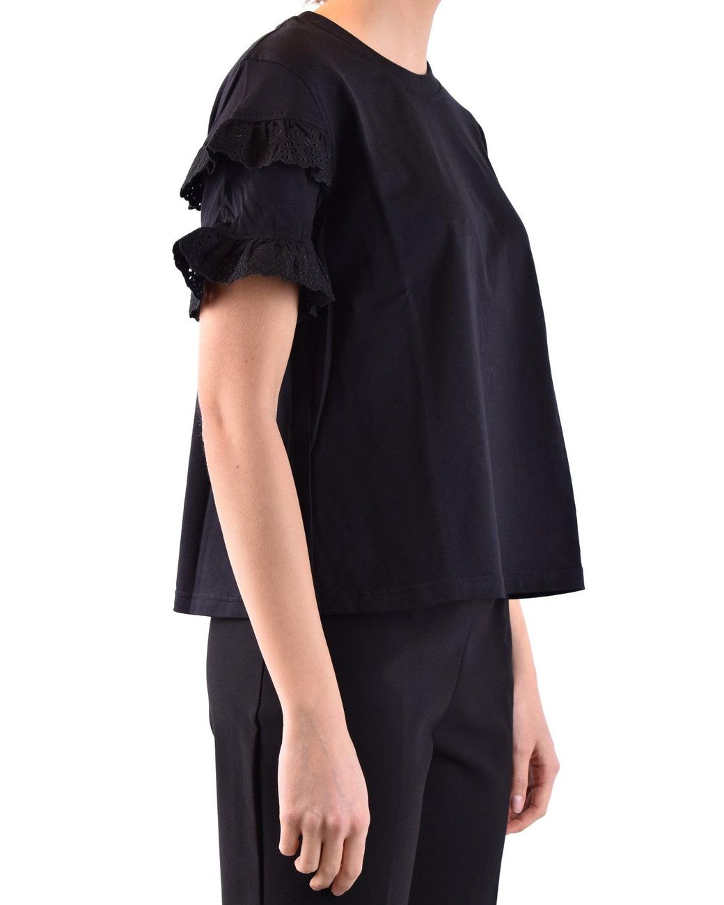 McQ Alexander McQueen Black Tshirt Short Sleeves