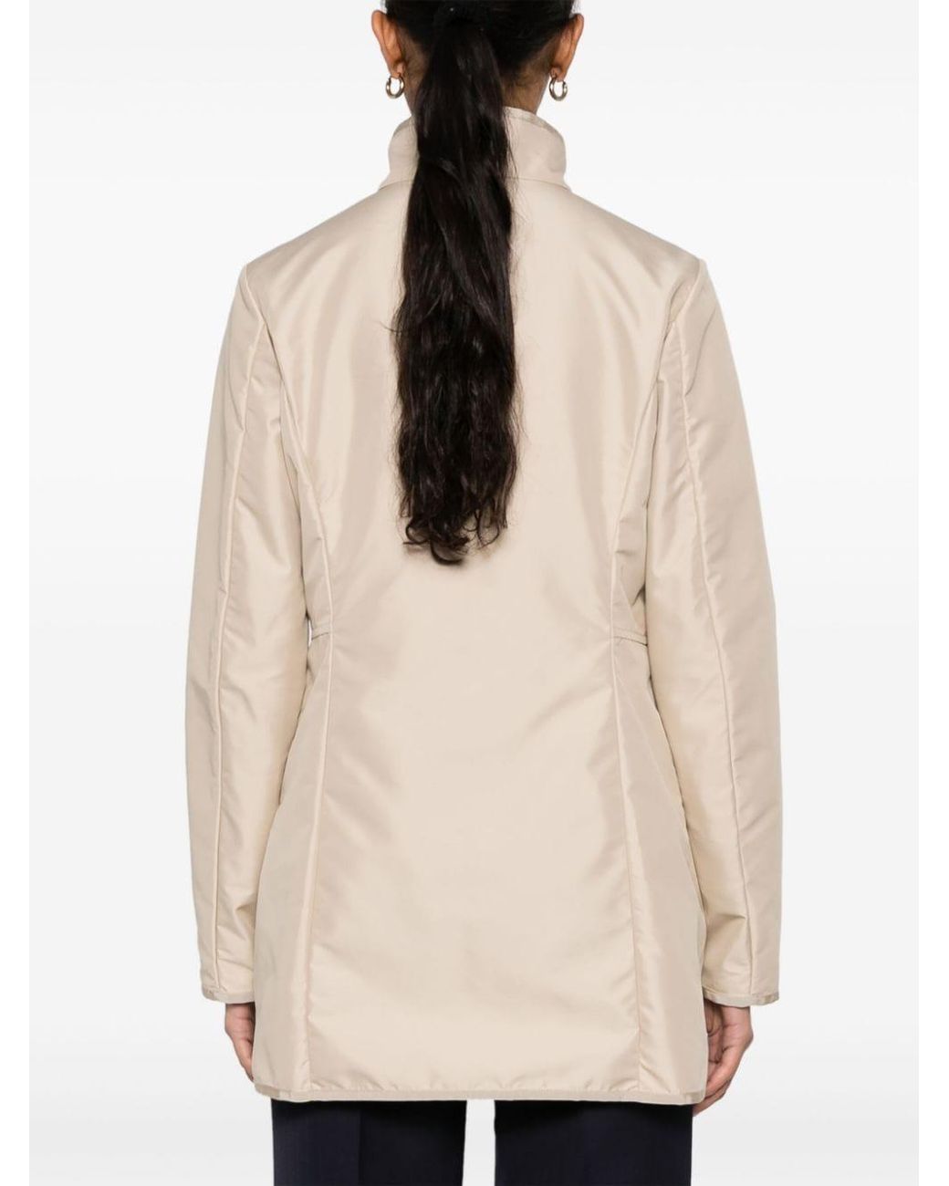 Fay Natural Virginia Zip-Up Coat