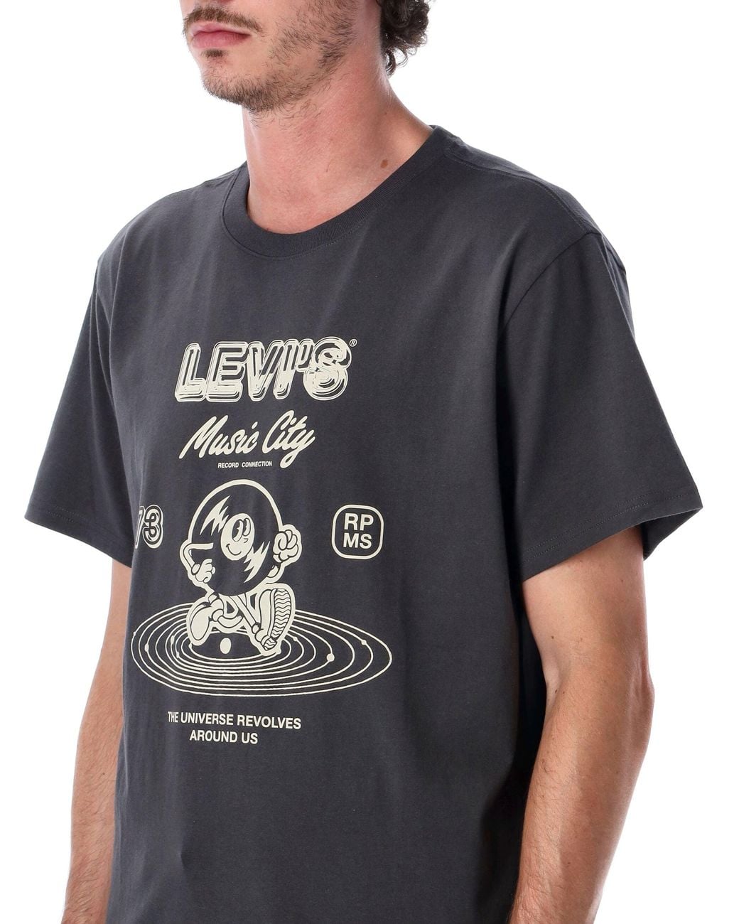 Levi's Black T Shirts And Polos
