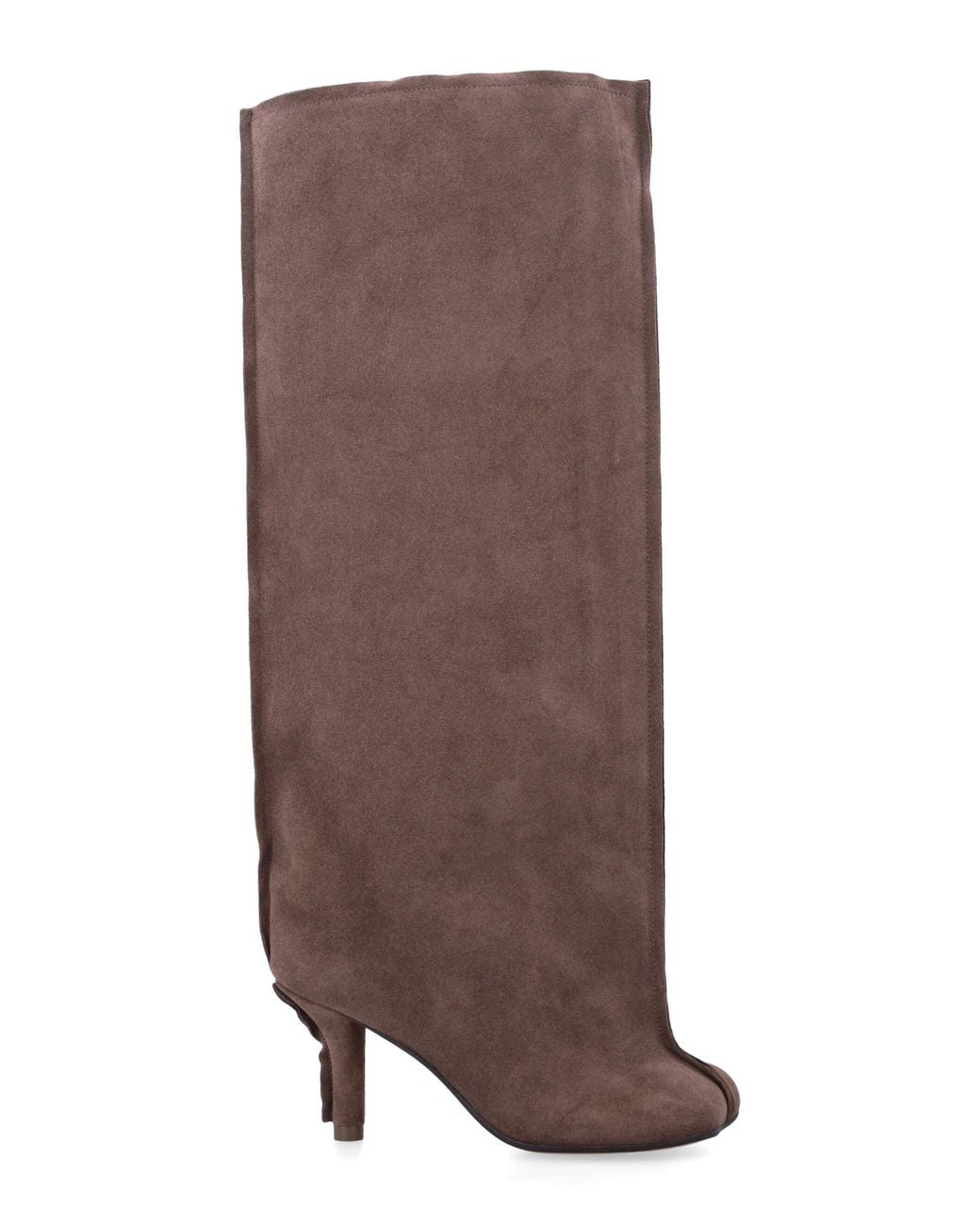 MM6 by Maison Margiela Brown Suede Over-The-Knee Boots