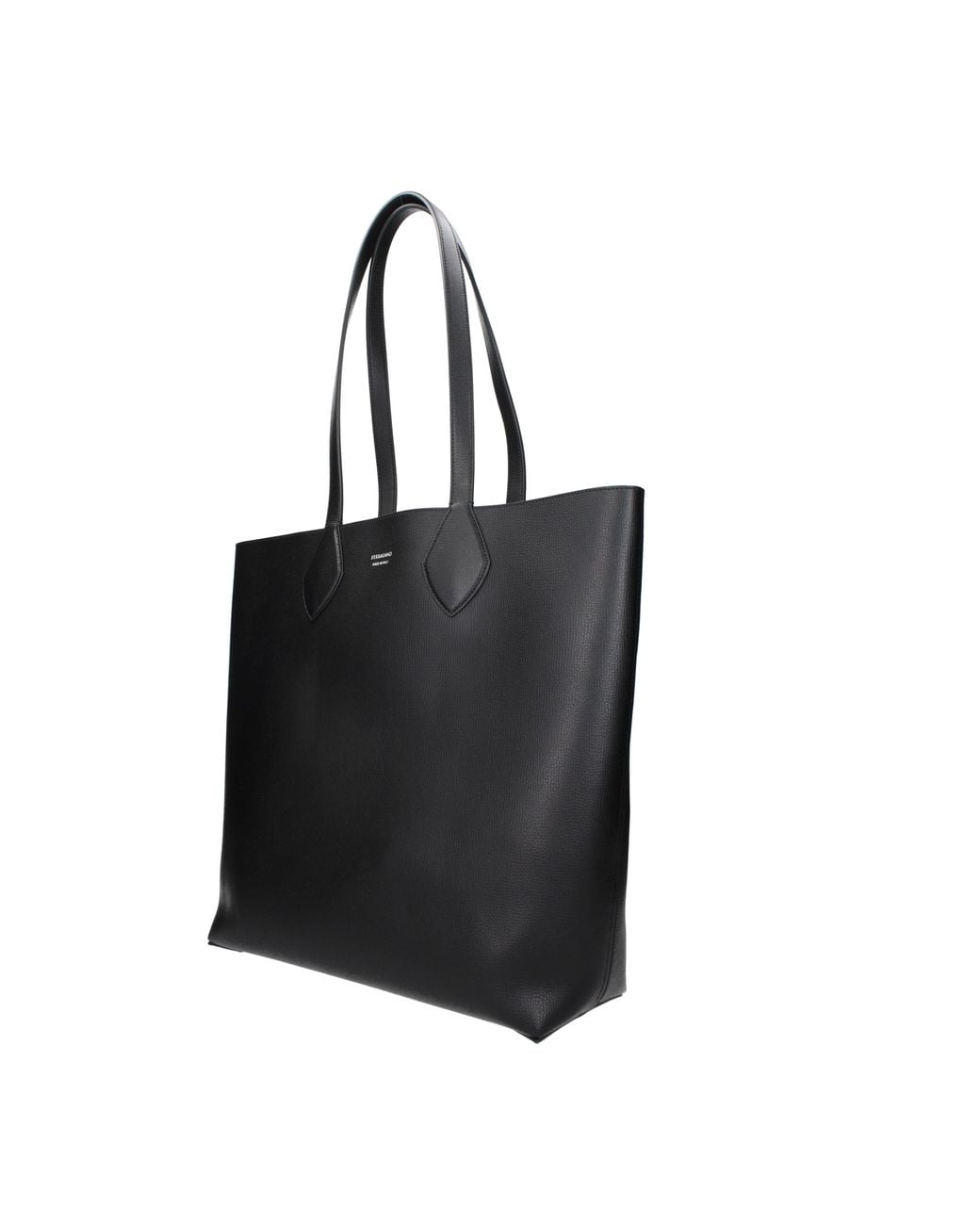 Ferragamo Black Leather Shoulder Bags