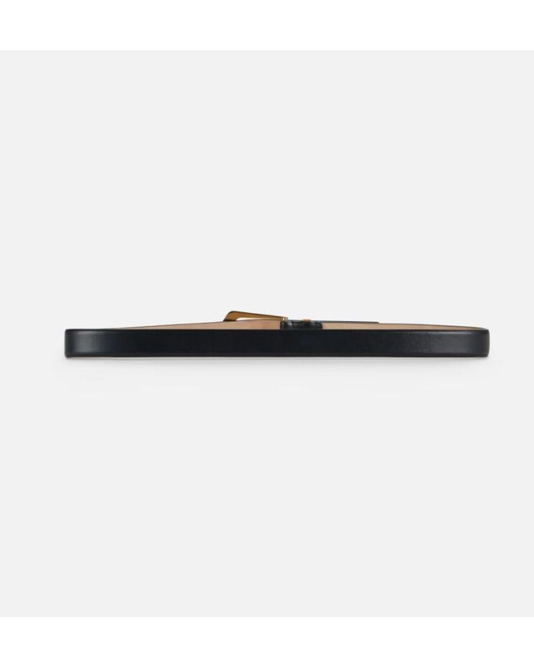 Elisabetta Franchi Black Belt With Logo Details