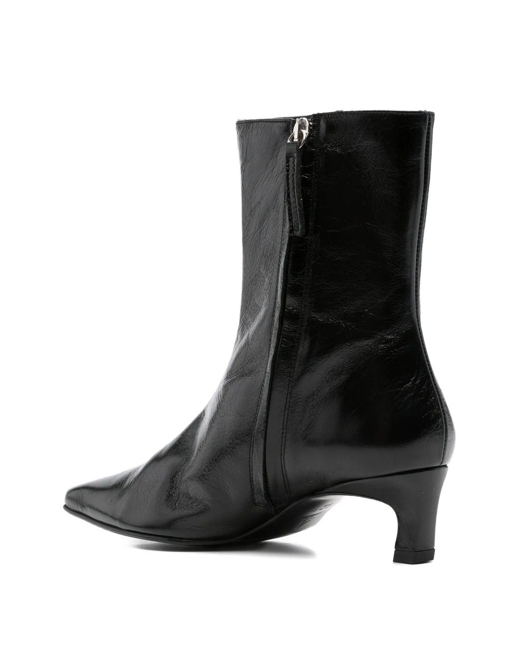 Alohas Black Ambar Rift Leather Ankle Boots