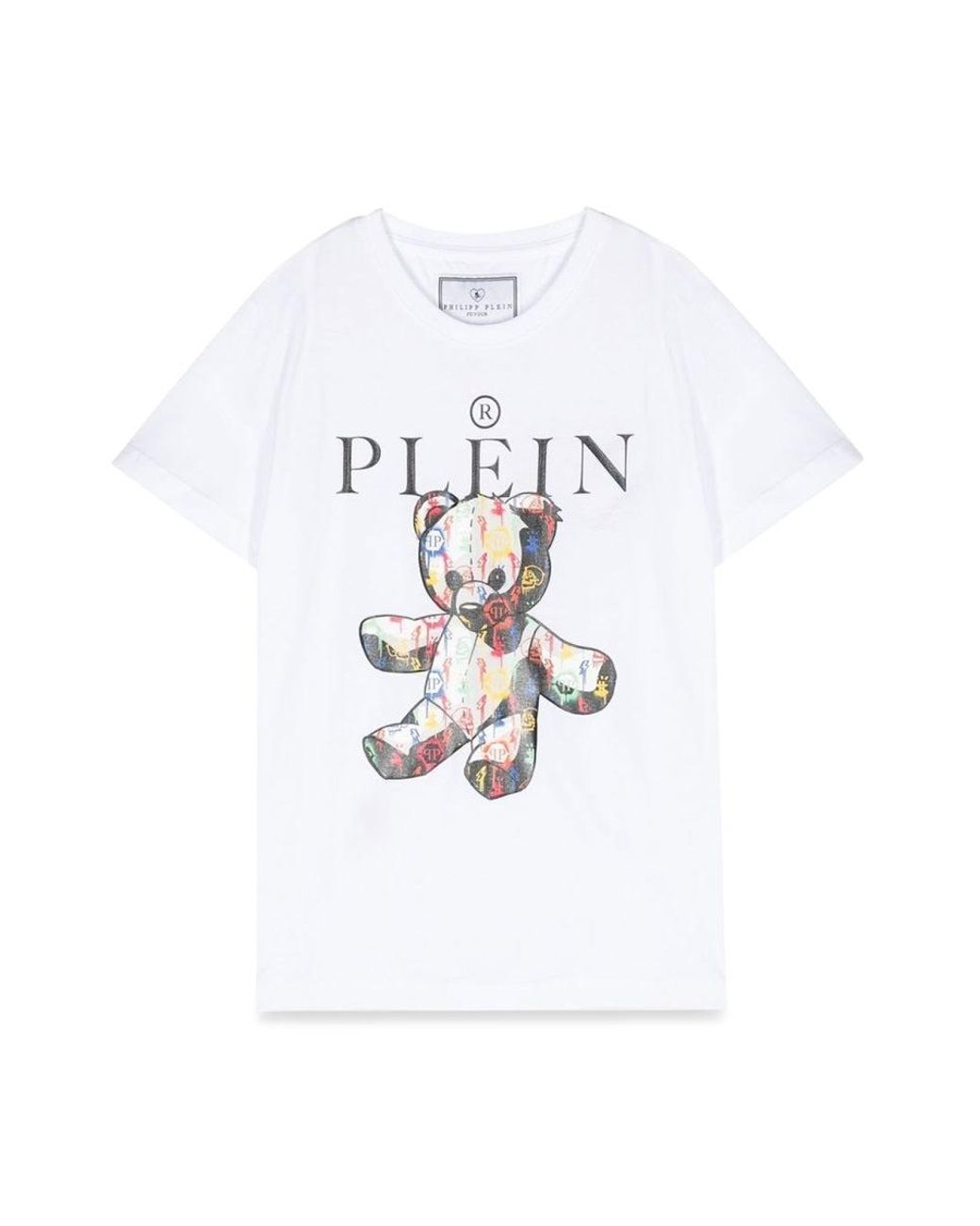 Philipp Plein White Maxi T-Shirt Bear