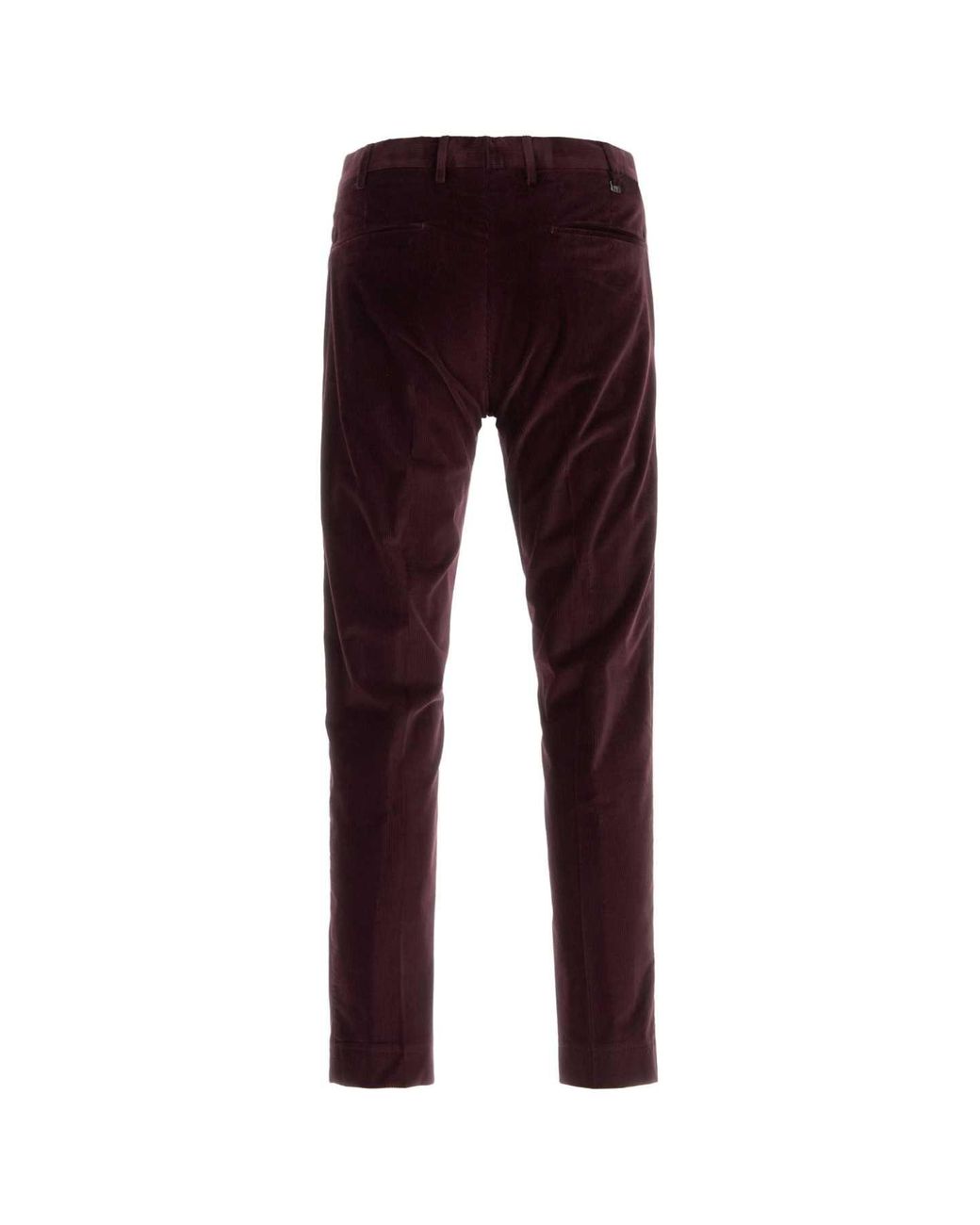 PT Torino Red Stretch Corduroy Pant for men