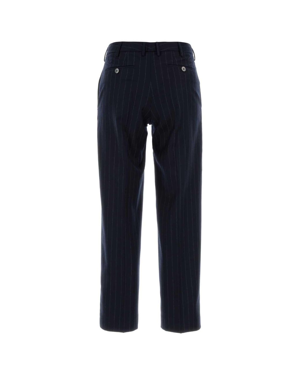 PT Torino Blue Embroidered Stretch Wool Emma Pant