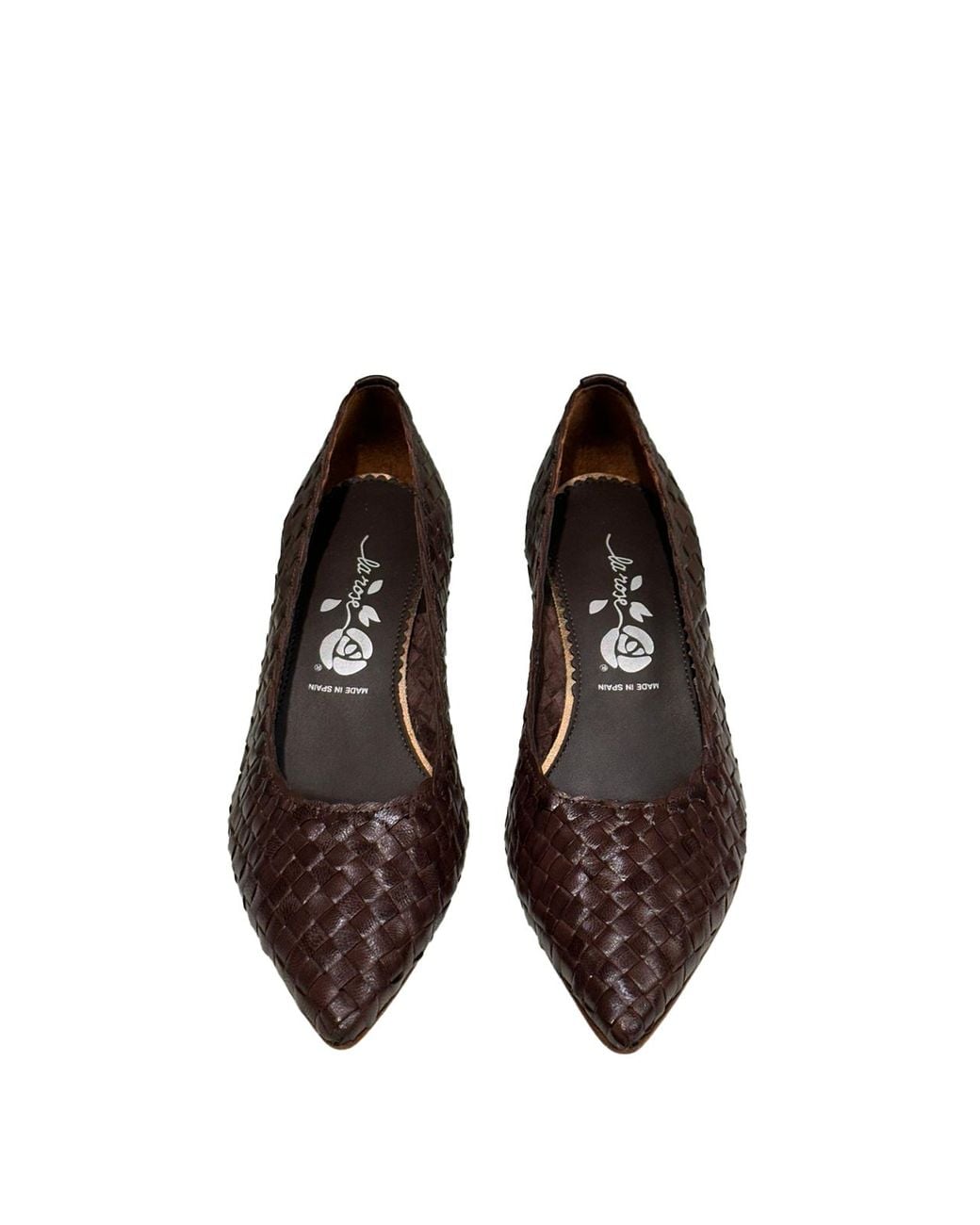 LA ROSE Black Carol Wooden Pumps