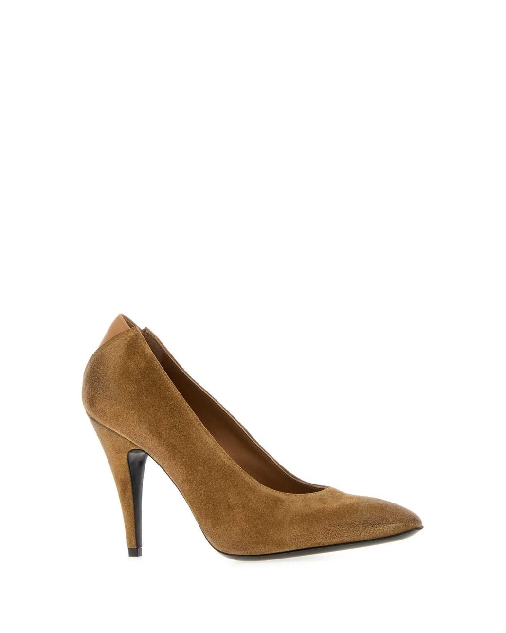 Jil Sander Brown Alma Leather Pump For
