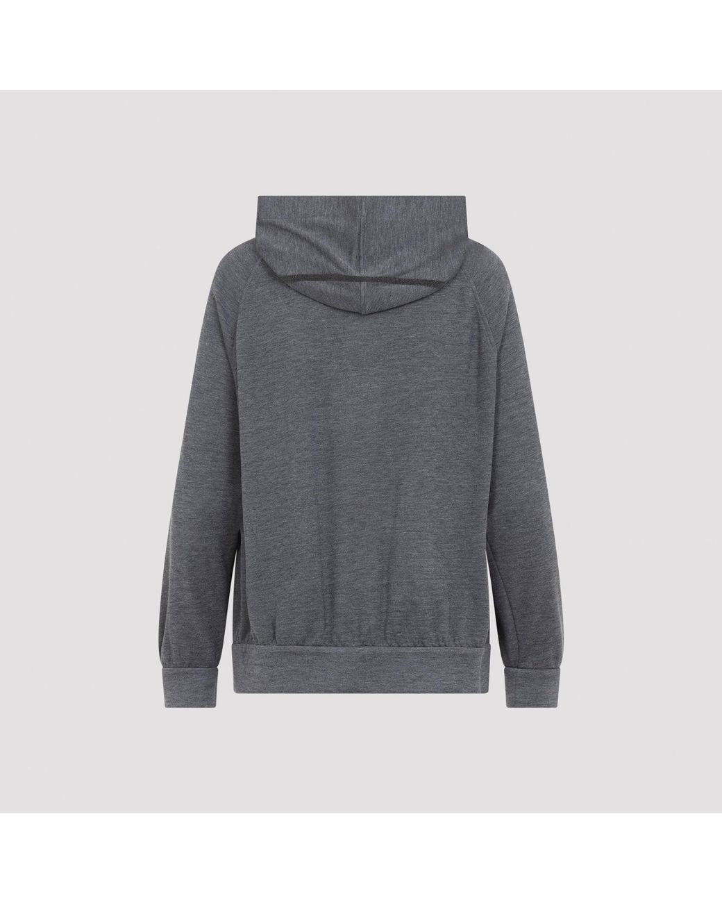 Brunello Cucinelli Gray Full Zip Monile Sweatshirt