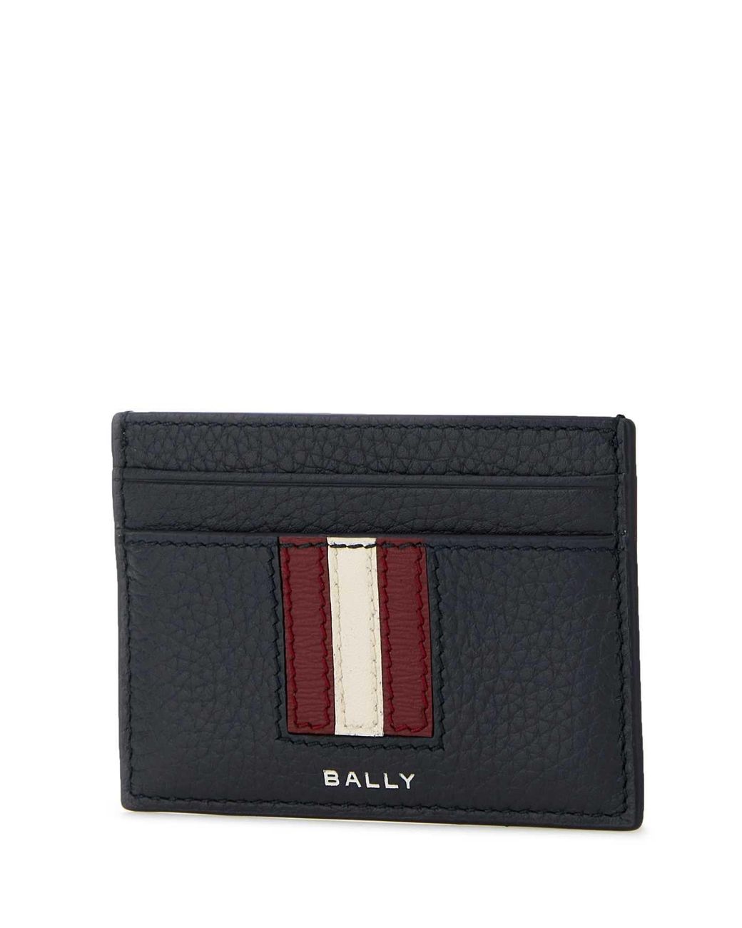 Bally Black Leather Card Holder for men
