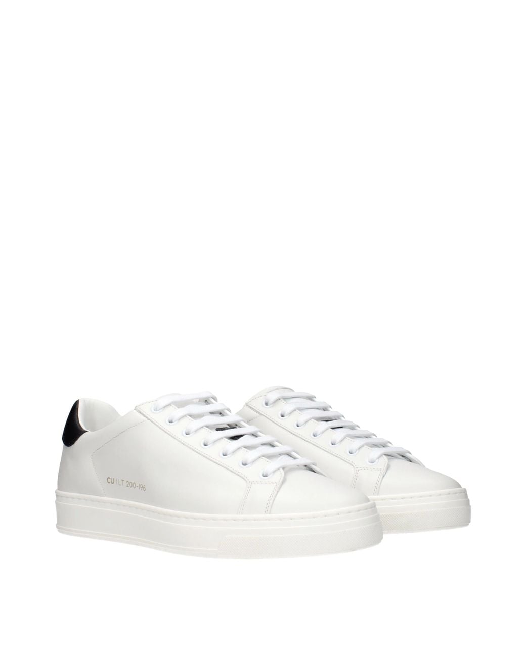 CU | LT ESSENCE White Sneakers Leather/Ink for men