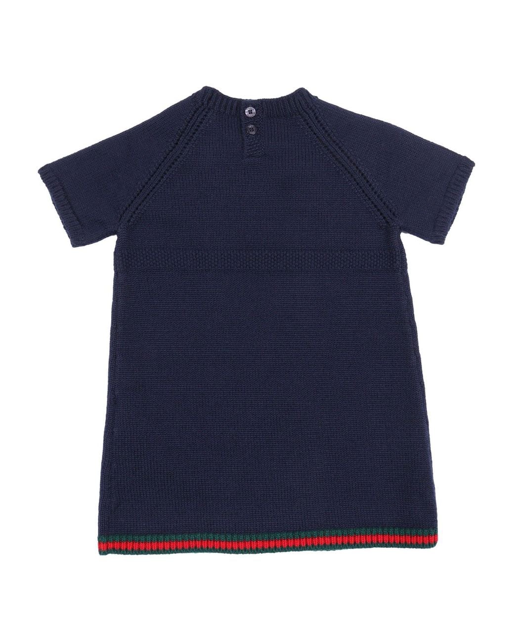 Gucci Blue B S/S Dress Wo Plain St W/Cabl