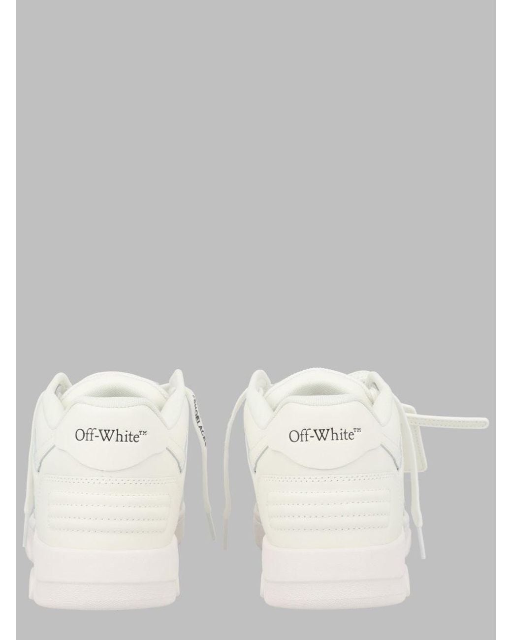Off-White c/o Virgil Abloh White Low-Top Perforated Leather Sneakers for men