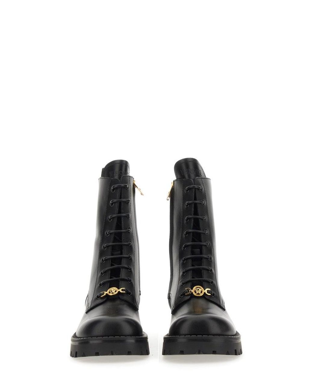 Versace Black Boot With Laces Alia