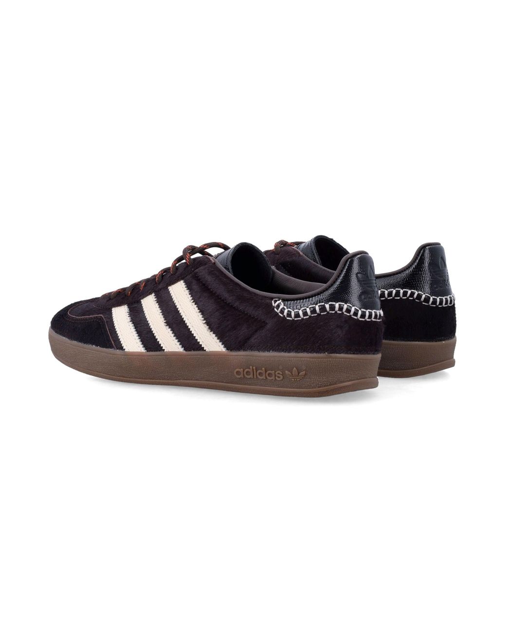 Adidas by Wales Bonner Black Gazelle-Inspired Leather Sneakers With Eva Midsole