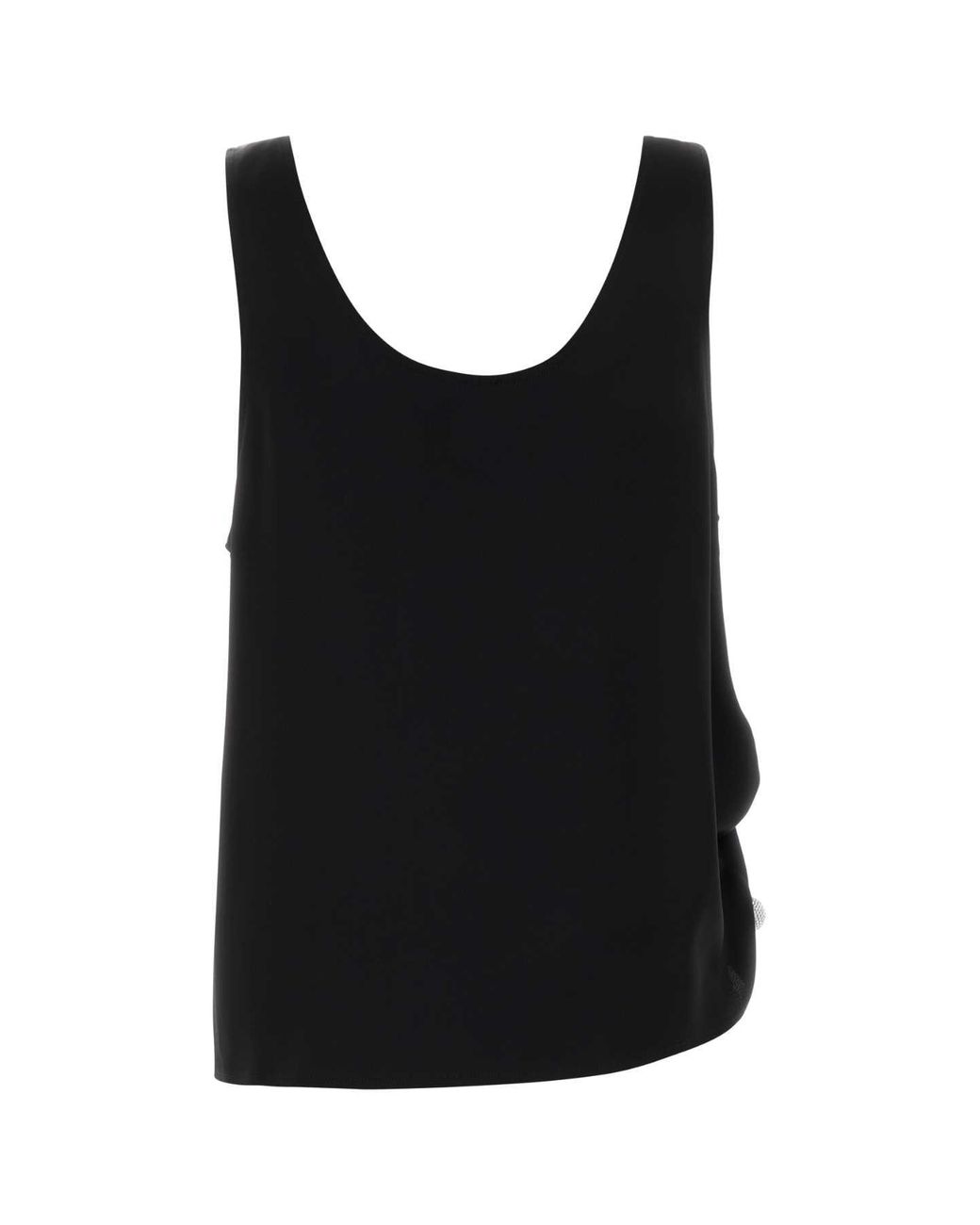 GIUSEPPE DI MORABITO Black Satin Top