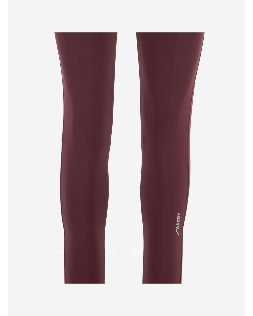 Autry Purple Stretch Nylon Pants With Logo