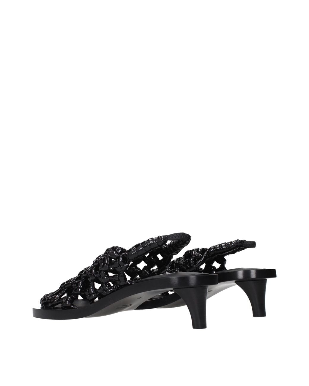 Jil Sander Black Sandals For Paint
