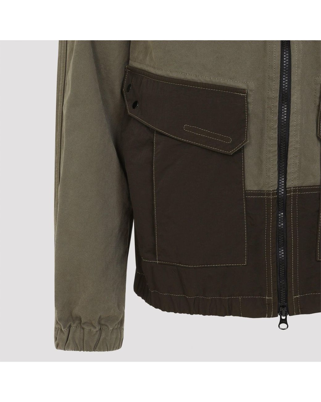 Stone Island Green Military Cotton Jacket