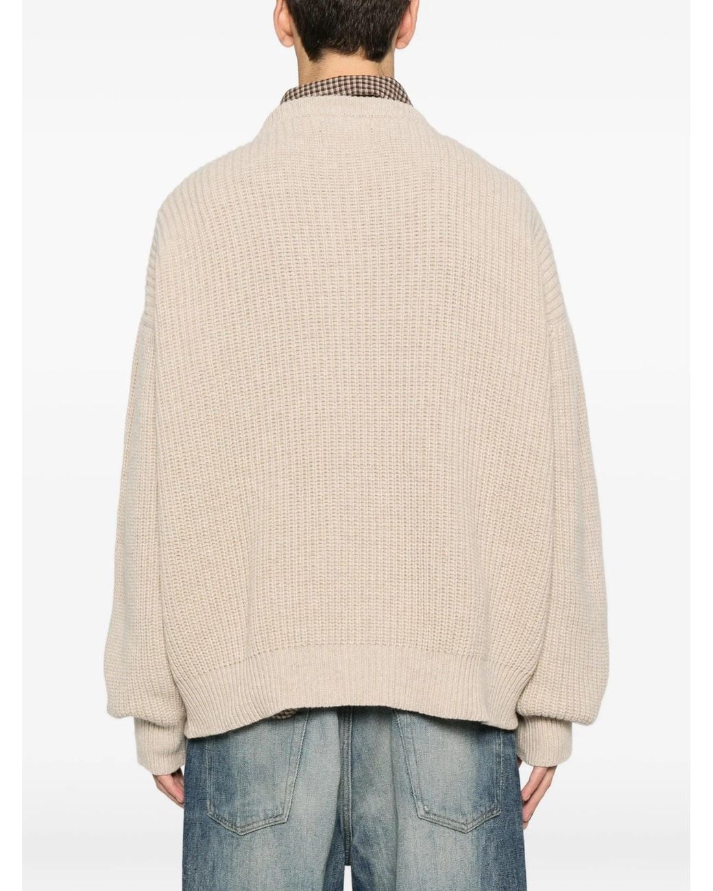 LC23 Natural Rib Stictch Sweater