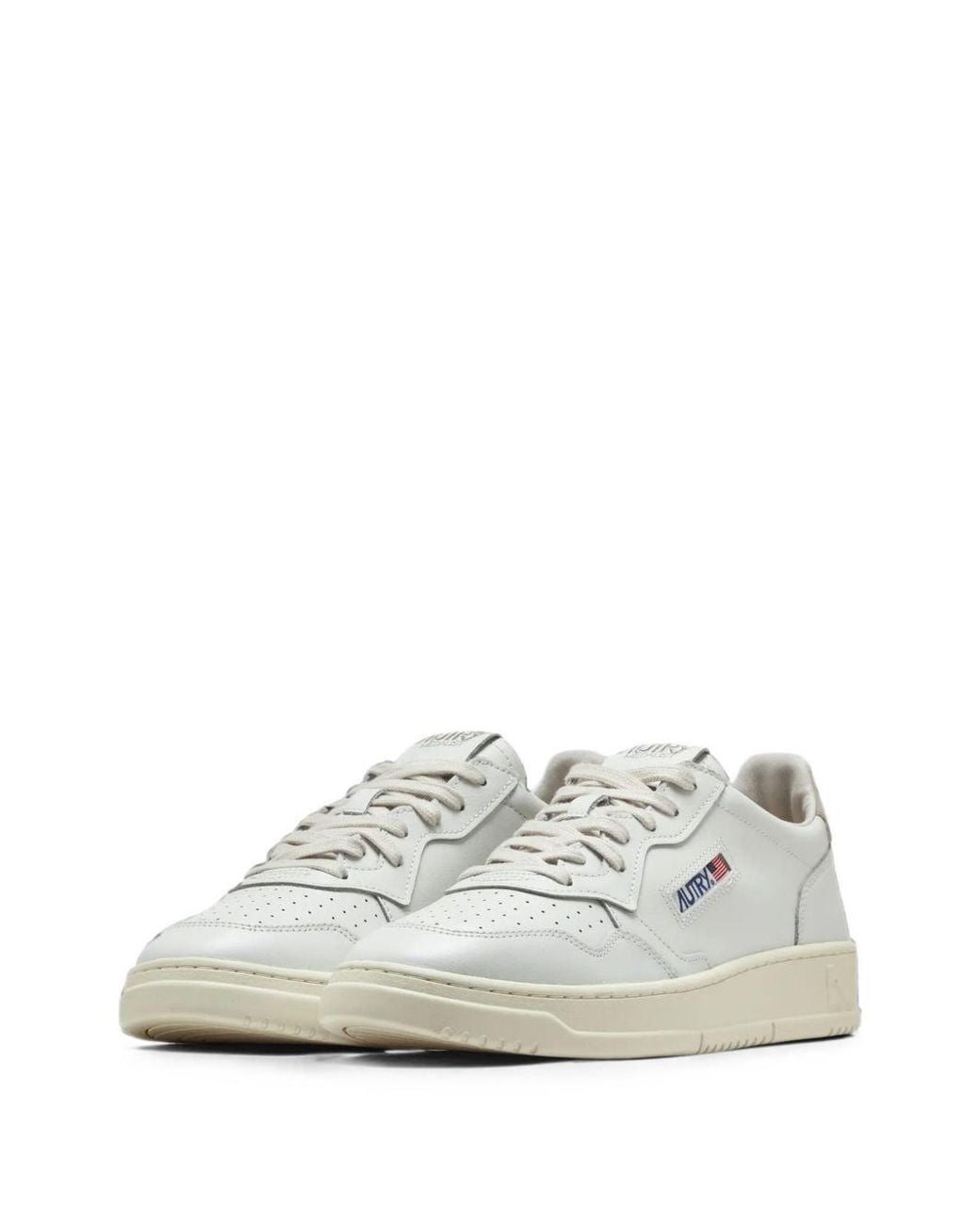 Autry White Medialist Low Sneakers