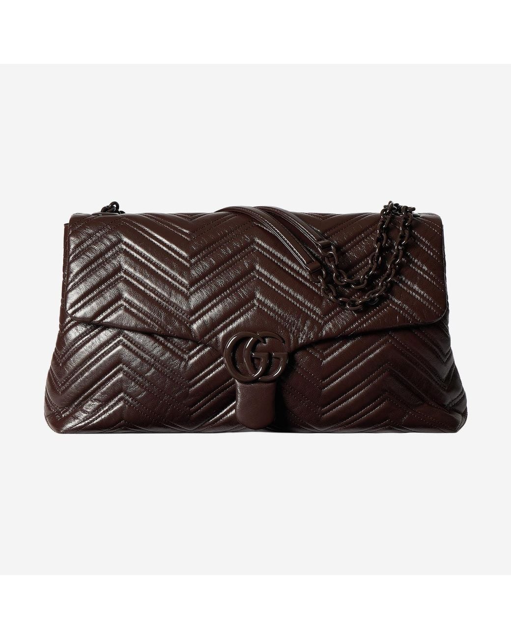 Gucci Brown Gg Marmont Shoulder Bag