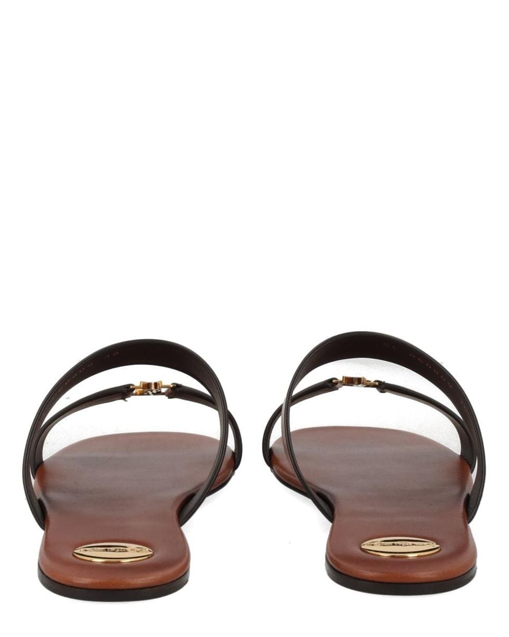 Saint Laurent Brown Sandalo "Babylone"