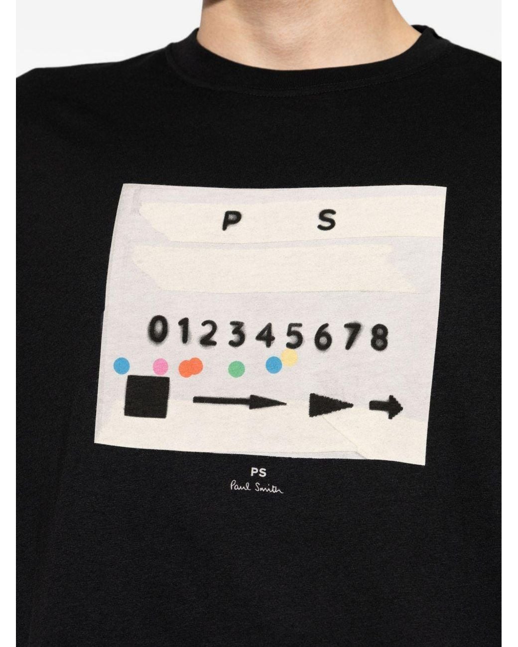 Paul Smith Black Ps12345 Cotton T Shirt