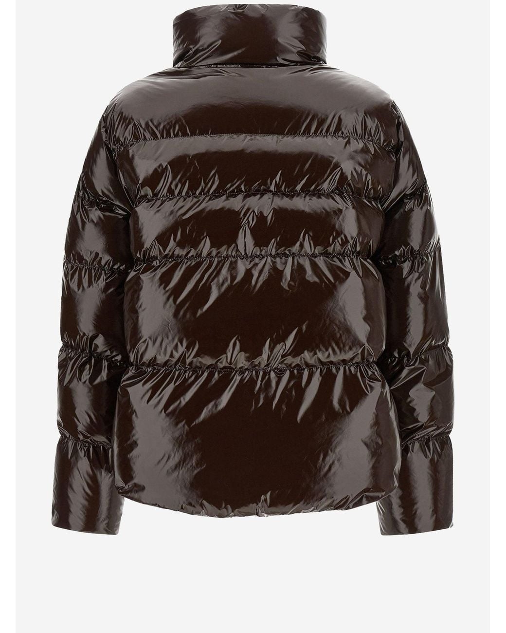 Pinko Black Nylon Padded Down Jacket