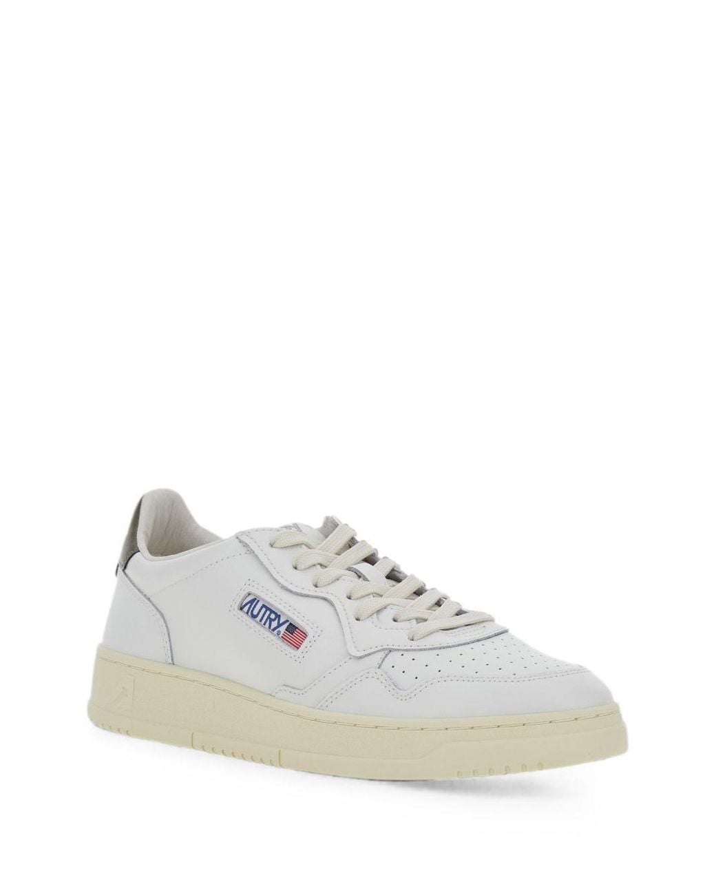 Autry White Medialist Low Sneakers
