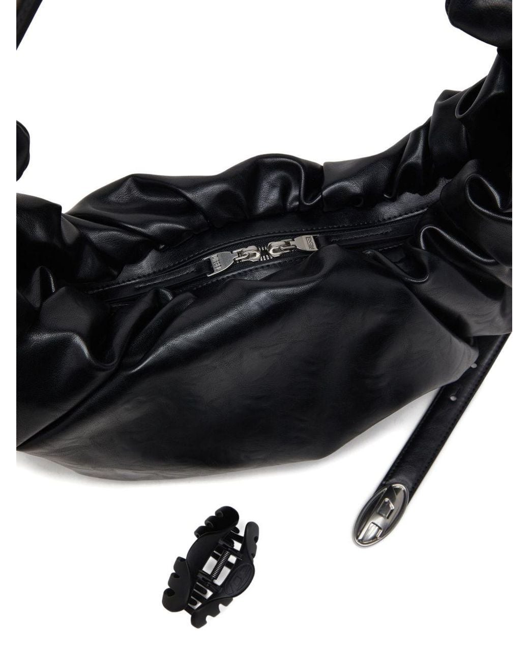 DIESEL Black Grab-D Hobo L Shoulder Bag