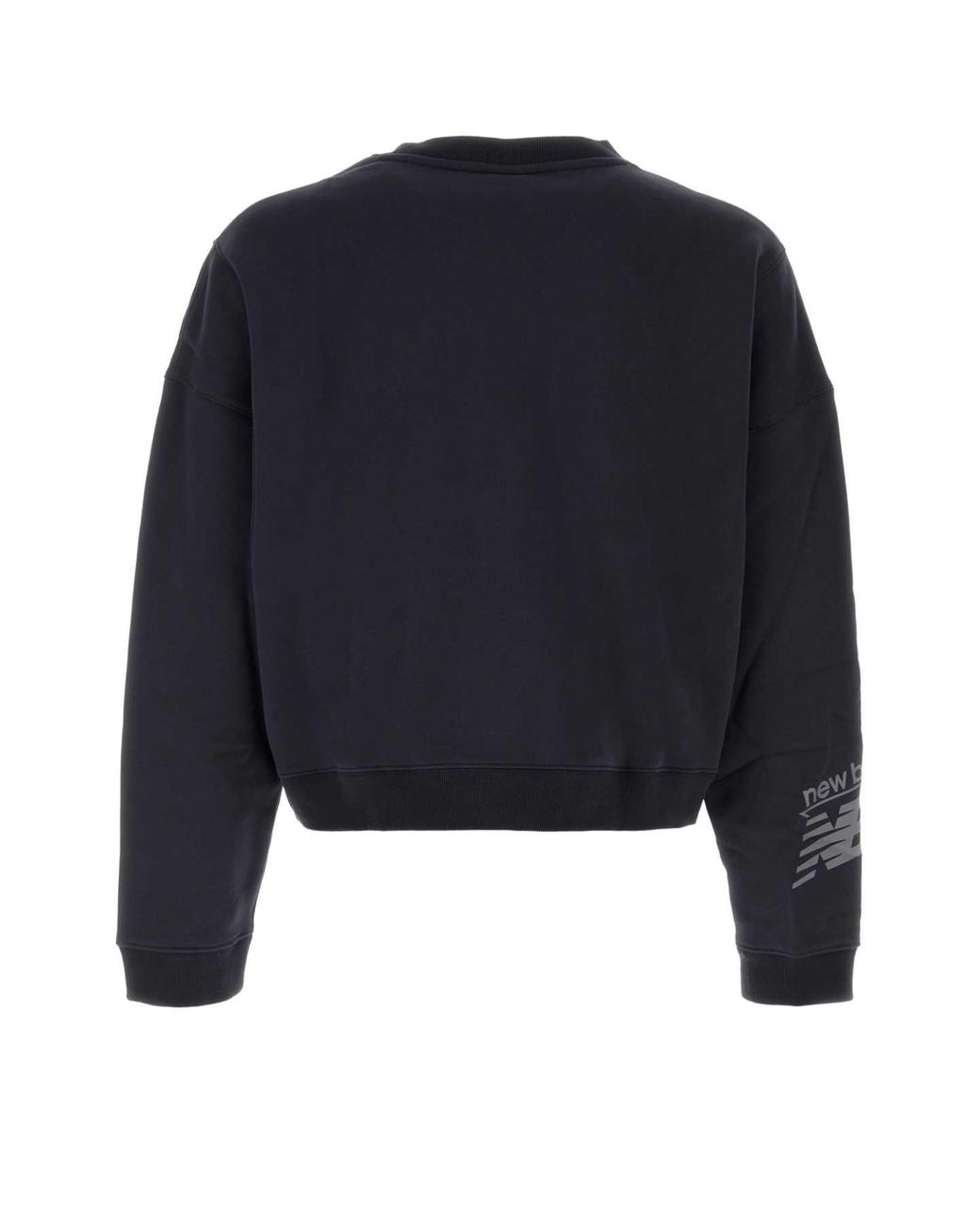 New Balance Blue Oversized Cotton Sweatshirt For